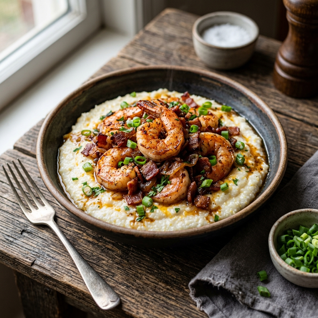 Shrimp & Grits with Bacon