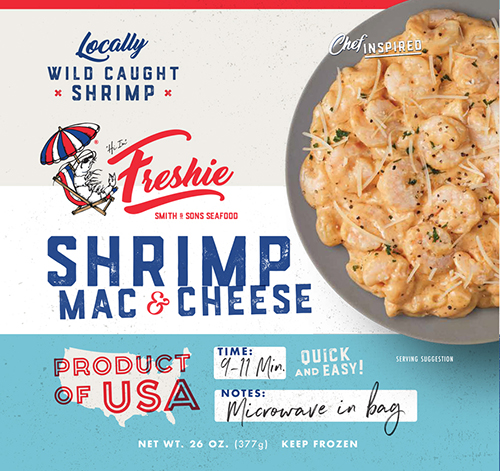 Shrimp Mac & Cheese Packaging